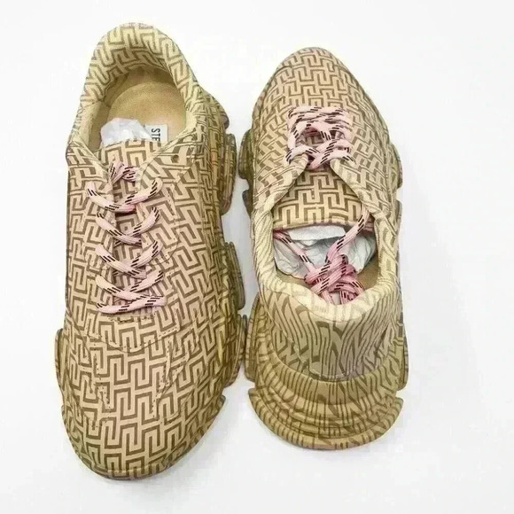 BRAND NEW IN BOX Steve Madden Possession Sneaker Brown Multi - Picture 10 of 11